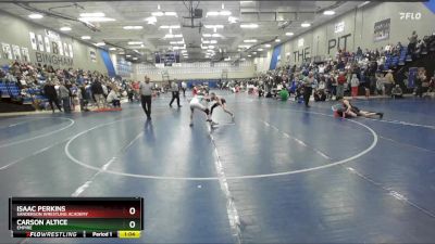 92 lbs Quarterfinal - Isaac Perkins, Sanderson Wrestling Academy vs Carson Altice, Empire