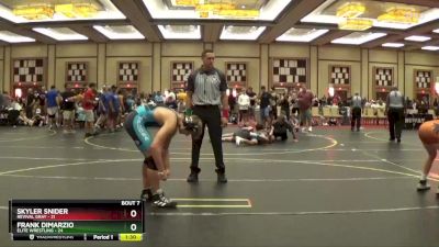 150 lbs Semis & 1st Wrestleback (8 Team) - Skyler Snider, Revival Gray vs FRANK DIMARZIO, Elite Wrestling