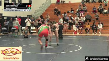 Girls-180 lbs 1st Place Match - Brianna Murray, Clarke`s Dream Team vs Grace Dangell, Brower`s Brawlers