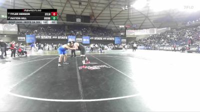 Boys 2A 285 lbs Cons. Round 1 - Tyler Henson, Steilacoom vs Payton Hill, Bremerton