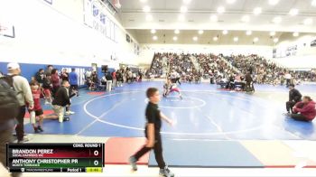 84 lbs Cons. Round 1 - Anthony Christopher Presas, North Torrance vs Brandon Perez, SoCal Hammers WC