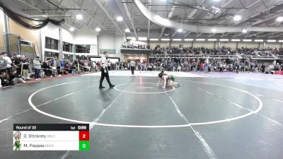 150 lbs Round Of 32 - Gabriel Stickney, Greater Lowell vs Matthew Pappas, Bishop Hendricken