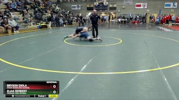 171 lbs Semifinal - ELIAS RIMBERT, Chugiak High School vs Bryson Diola, Eagle River High School