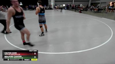 215 lbs Cons. Round 3 - Benjamin Chaffer, Morton Youth Wrestling Club vs Colton Cook, Westlake Wrestling Club