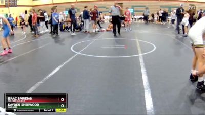 92 lbs 3rd Place Match - Kayden Sherwood, Mat Ratz vs Isaac Barikian, All I See Is Gold