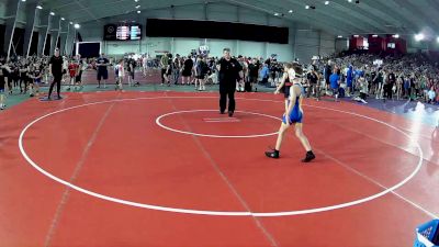 77 lbs Cons. Semis - Hudson Beach, Ragin Raisins Wrestling vs Elias Johnson, Castle Wrestling Club