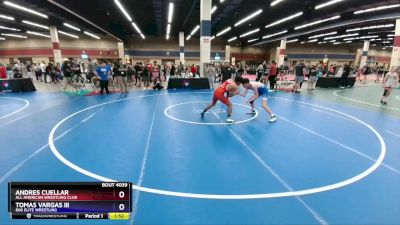 130 lbs Round 2 - Andres Cuellar, All American Wrestling Club vs Tomas Vargas Iii, 806 Elite Wrestling