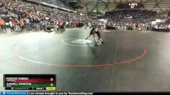 1 lbs Quarterfinal - Darrell Nanpuya, Omak vs Marcos Torrez, Toppenish