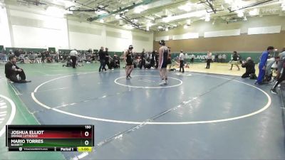 150 lbs Cons. Round 2 - Joshua Elliot, Orange Lutheran vs Mario Torres, Bassett