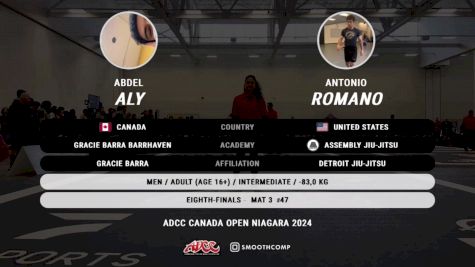 Abdel Aly vs Antonio Romano 2024 ADCC Niagara Open