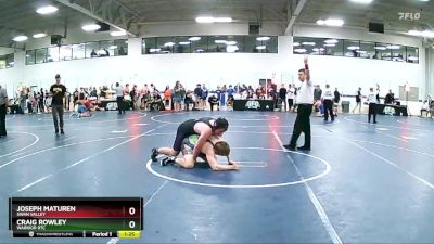 200 lbs Cons. Round 1 - Joseph Maturen, Swan Valley vs Craig Rowley, Warrior RTC