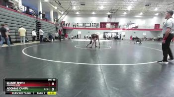 125 lbs Cons. Round 5 - Adonias Cantu, Colorado Mesa vs Quade Smith, Chadron State