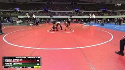 National 92-99 lbs Cons. Round 1 - Calder Davidson, Tabb Wrestling Club vs Mikhiel Debraux, Chesapeake