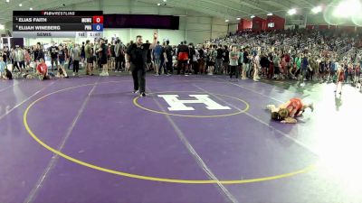 92 lbs Semis - Elias Faith, Maurer Coughlin Wrestling Club vs Elijah Wineberg, Prodigy Wrestling Academy