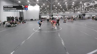 110 lbs Round 5 (6 Team) - Julia Horger, PA West Black vs Nabhanya Dhiman, Lady Assassins