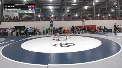 125 kg Cons. Sub-quarters - Juan Mora, Oklahoma Regional Training Center vs Benjamin Szuba Jr, Southwest Wrestling Club