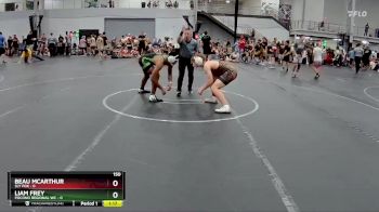 150 lbs Round 2 (8 Team) - Liam Frey, Pocono Regional WC vs Beau McArthur, Sly Fox