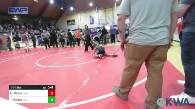 70-73 lbs Final - Noah Nicely, Morris Wrestling Association vs Tito Knight, Pitbull Wrestling Academy