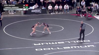 105 lbs Cons. Round 2 - Avery Martinez, Lyman vs Vanessa Anderson, Watertown