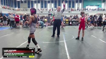 76 lbs Round 2 (4 Team) - Luke Whitmer, Beebe Trained vs Ephraim Blackwelder, Finger Lakes Elite