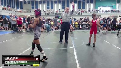 76 lbs Round 2 (4 Team) - Luke Whitmer, Beebe Trained vs Ephraim Blackwelder, Finger Lakes Elite