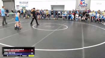 90 lbs Cons. Round 1 - Andi Van Eck, Chugach Eagles Wrestling Club vs Hadley Kate Rockhold, North Pole Wrestling Club