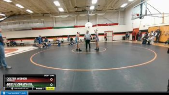 145 lbs Cons. Semi - Colter Weiher, Sheridan vs John Shakespeare, Wyoming Indian Middle School