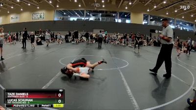 60 lbs Round 4 (6 Team) - Taze Daniels, SouthWest Elite vs Lucas Schuman, Mat Assassins Red