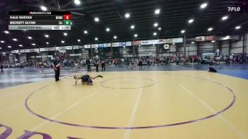 120 lbs Quarterfinal - Kale Gustad, Miles City Wrestling Club vs Beckett Glynn, Ellendale-Edgeley-Kulm