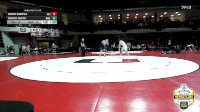 190 lbs Semifinals (8 Team) - David Sample, SALINA vs Brock Smith, MARLOW