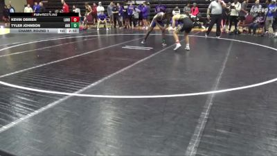 149 lbs Champ. Round 1 - Kevin Obrien, Lander vs Tyler Johnson, Andrew College