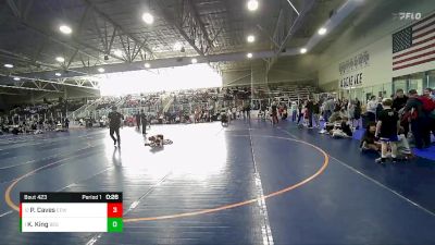 49 lbs Semifinal - Kannon King, Box Elder Stingers vs Paxxton Caves, Evanston Elite Wrestling