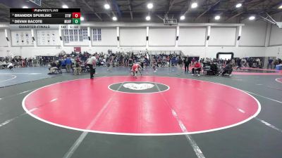 165 lbs Quarterfinal - Branden Spurling, Stratford vs Devan Bacote, Maloney