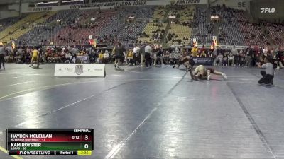 184 lbs Semis (4 Team) - Hayden McLellan, Alvernia University vs Kam Royster, Loras