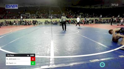 100 lbs 7th Place - Boede Johnson, Checotah Matcats vs Rocky Ford, Vian Wrestling Club