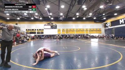 136 lbs Round Of 16 - Brookelyn McClain, Fort Cherry vs Lilyana Deluca, Plum