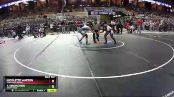 140 lbs Cons. Round 1 - Nicolette Watson, Wiregrass Ranch vs TJ Broadnex, South Dade