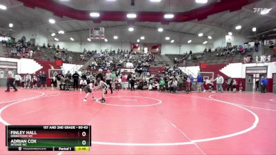 60-63 lbs Cons. Round 1 - Adrian Cox, Intense WC vs Finley Hall, Greentown WC