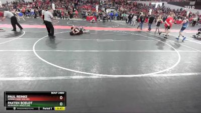 115 lbs Cons. Round 2 - Paul Reinke, Winneconne Wolves vs Paxten Boeldt, Kewaskum Wrestling