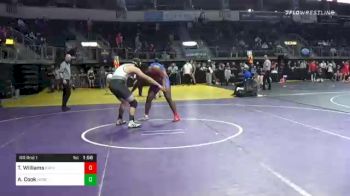 218 lbs Prelims - Tre'Von Williams, Rayne Wrestling vs Aden Cook, Harepth High School