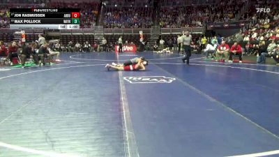 1A-138 lbs Champ. Round 1 - Jon Rasmussen, Audubon vs Max Pollock, Wayne, Corydon