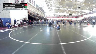 120 lbs Consi Of 8 #1 - Alan Steinman, Natick vs Aryav Pimrale, Lexington