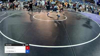 144 lbs Rnd Of 64 - Tucker Sorensen, UT vs Adam Whittier, WI