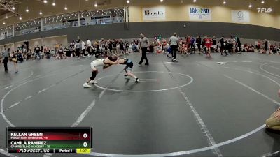 56 lbs Round 2 - Camila Ramirez, CP Wrestling Academy vs Kellan Green, Midlothian Miners WC