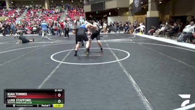 165 lbs Quarterfinal - Kian Torres, Triumph vs Luke Stafford, Wichita Wrestling Club