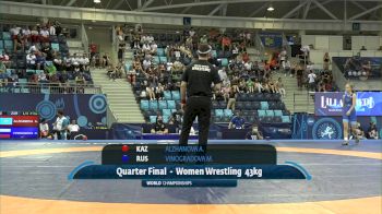 43 kg 1/4 Final - Aida Alzhanova, Kazakhstan vs Millena Vinogradova, Russia