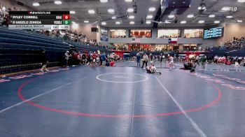 120 lbs 5th Place Match - D`Angelo Zuniga, El Paso Pebble Hills vs Ryley Correll, Brentwood Academy