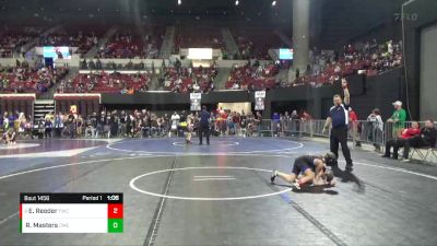 69 lbs Semifinal - Ember Reeder, Forsyth Wrestling Club vs RaeLynn Masters, Cabinet Mountain Elite