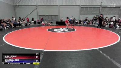170 lbs 2nd Wrestleback (16 Team) - Alex Lecroy, Texas Red vs Izzabella Diez, Alabama