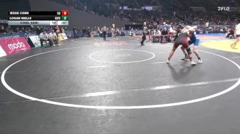 2A/1A Boys 132 Cons. Semi - Logan Wells, Knappa Boys vs Jesse Conn, Illinois Valley Boys